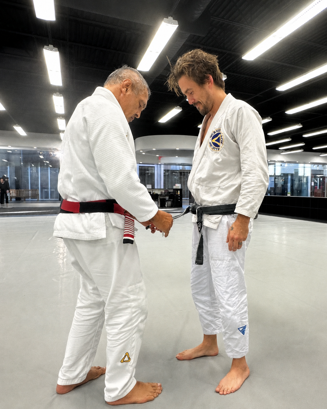 Master Rickson Gracie with Chris Burns